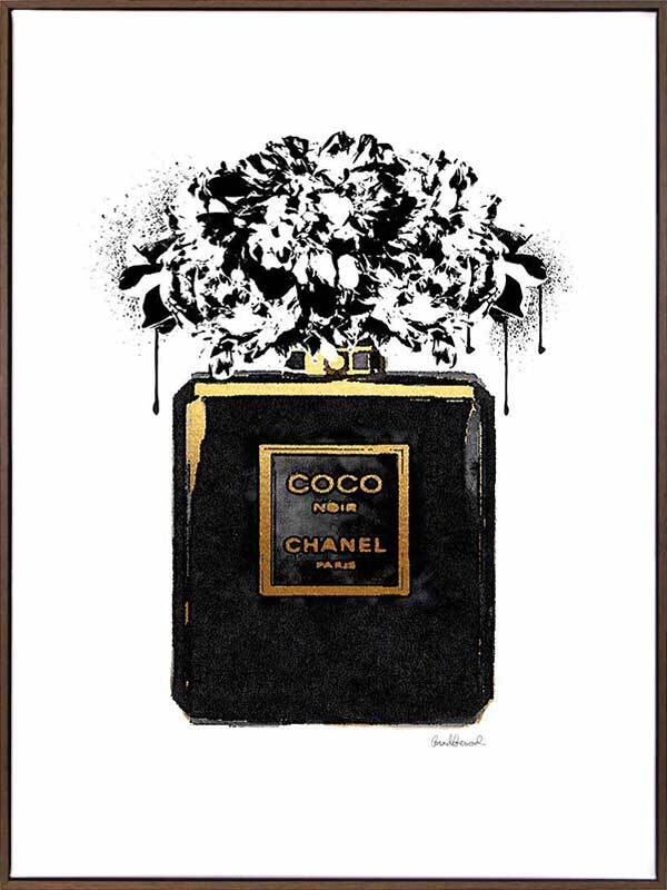 Fragrance Noir  Chanel Canvas Art Print