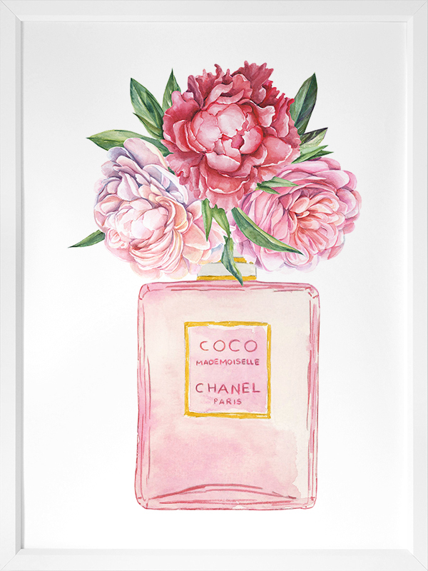 coco chanel perfume painting