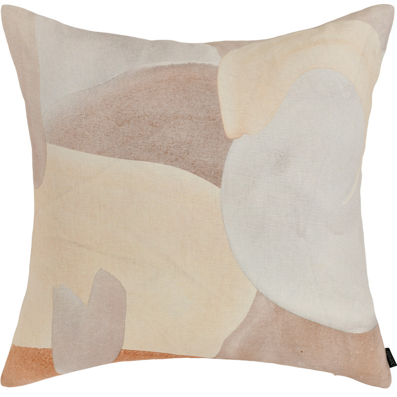 Vanilla Milkshake Square Linen Cushion - 50x50cm