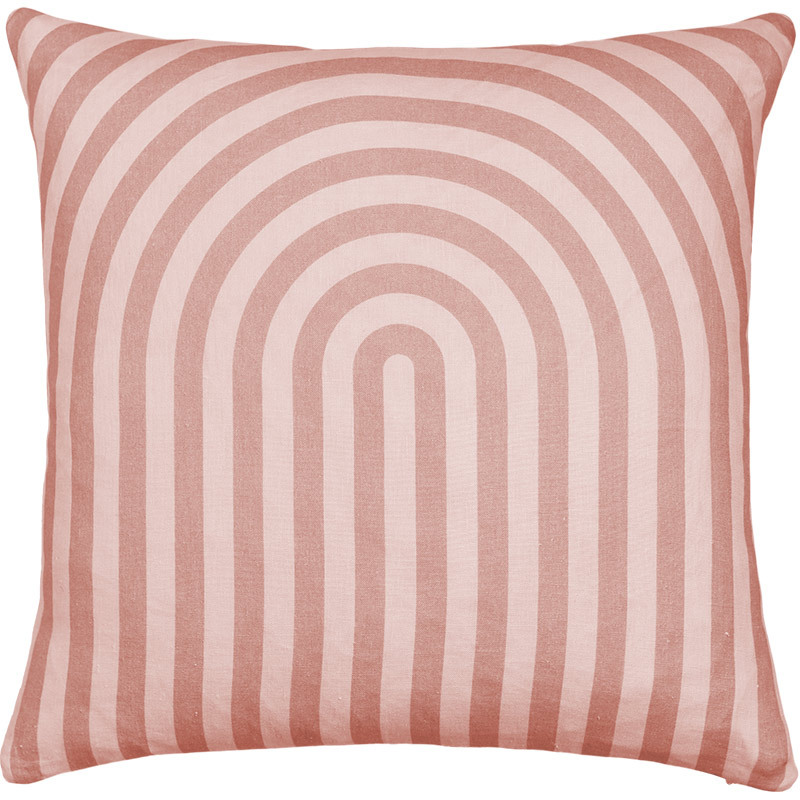 Arc Blush Square Linen Cushion - 50x50cm