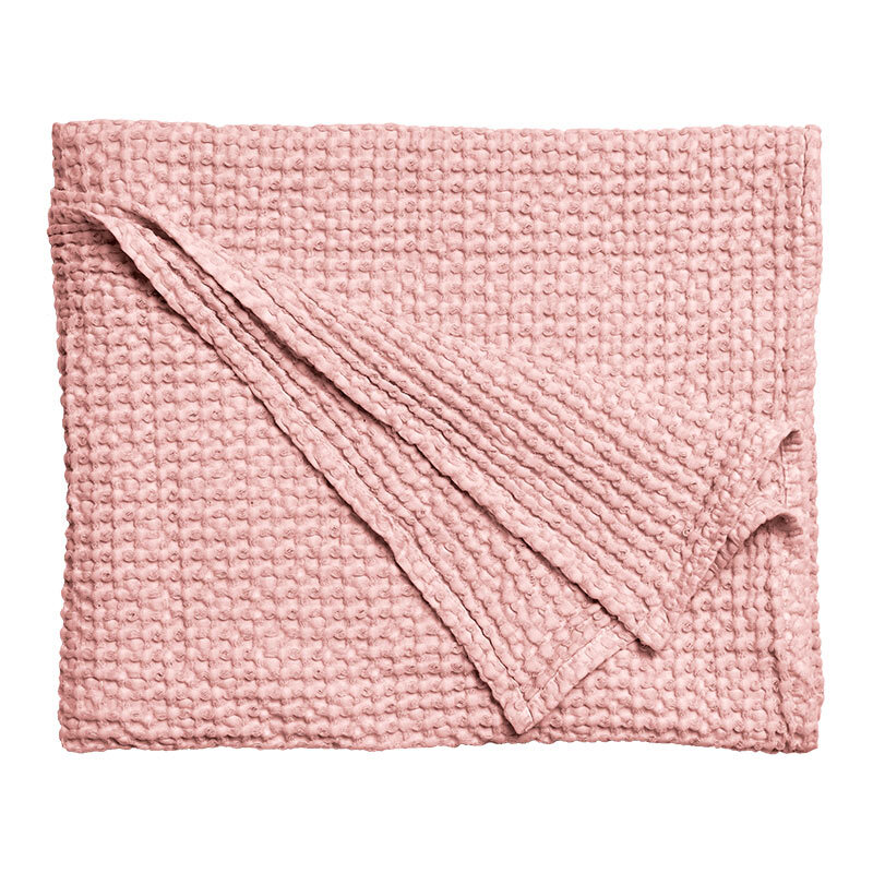 Pink Textured Throw - 200x130cm