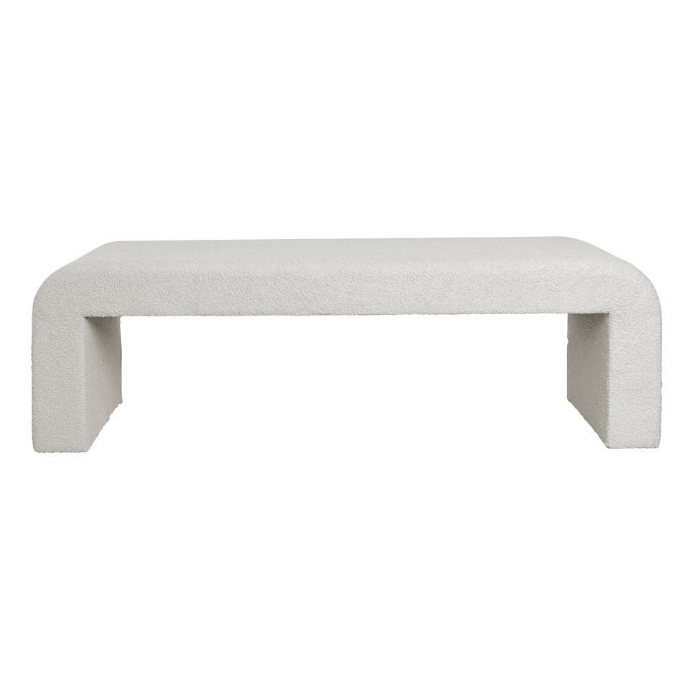 Felix Bench Seat - Boucle Curl Off White