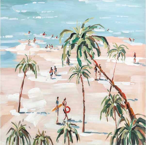 Tropical Holiday Hand Painted Canvas