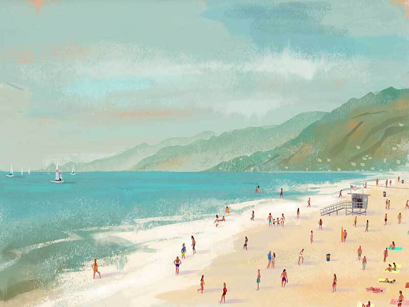 Beach Daze Canvas Art Print