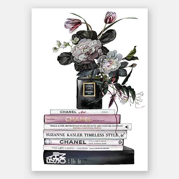 Decadent Chanel Noir Unframed Art Print