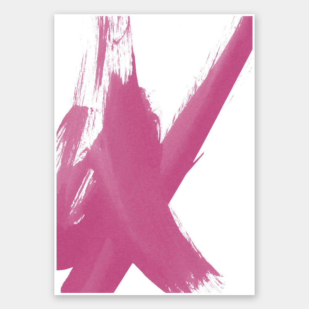 Total X - Raspberry Pop Unframed Art Print
