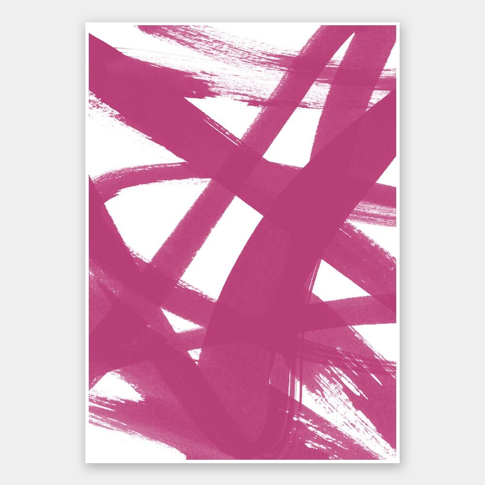 Revolution - Raspberry Pop Unframed Art Print