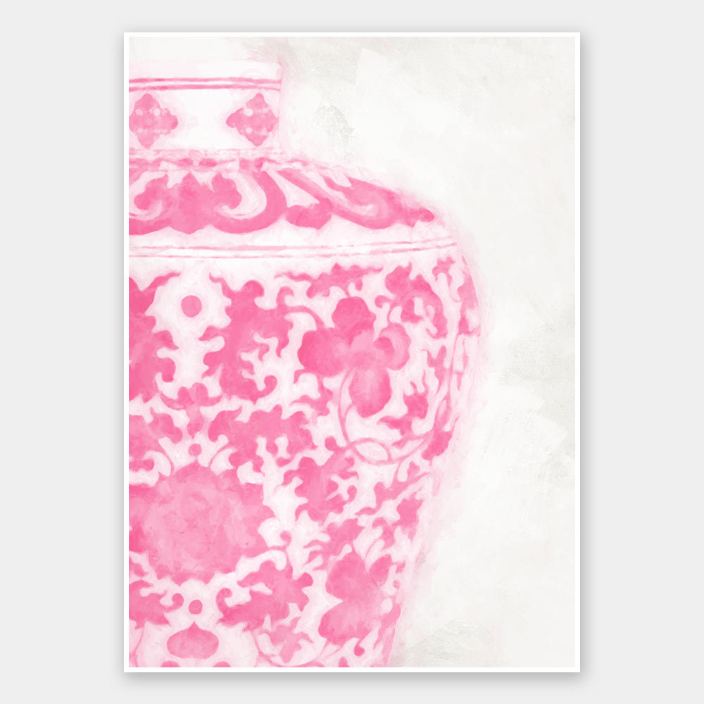 Baluster - Raspberry Cream Unframed Art Print