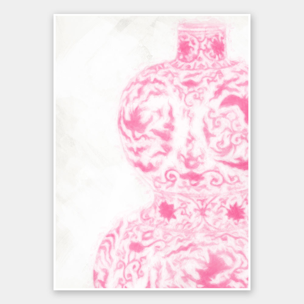 Hour Glass - Raspberry Cream Unframed Art Print