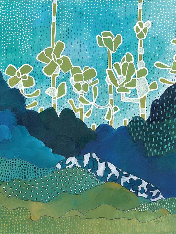 Sea of Succulents I Canvas Art Print
