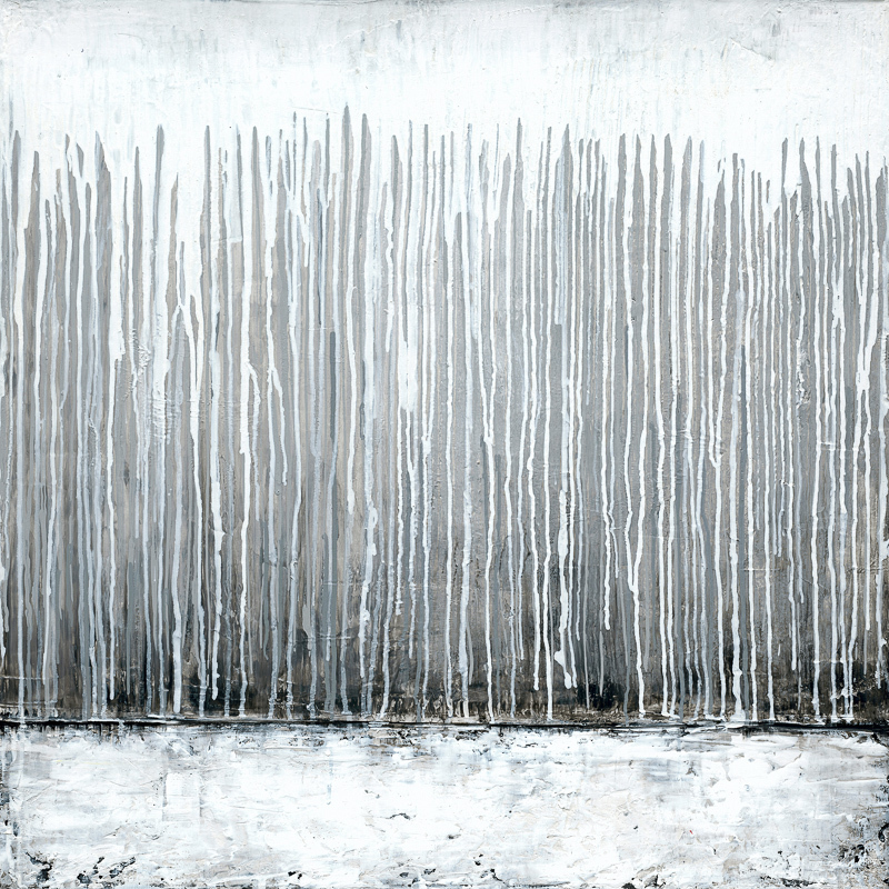 Silver Fog Art Print - Stretched Canvas - 60x60