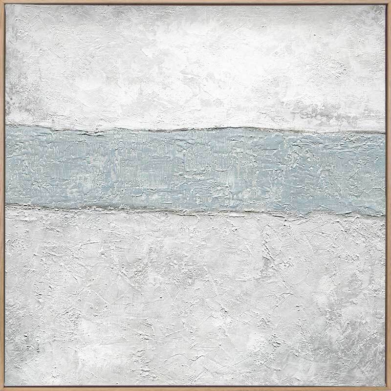 Grey Daze - Oak Box Frame Canvas - 120x120