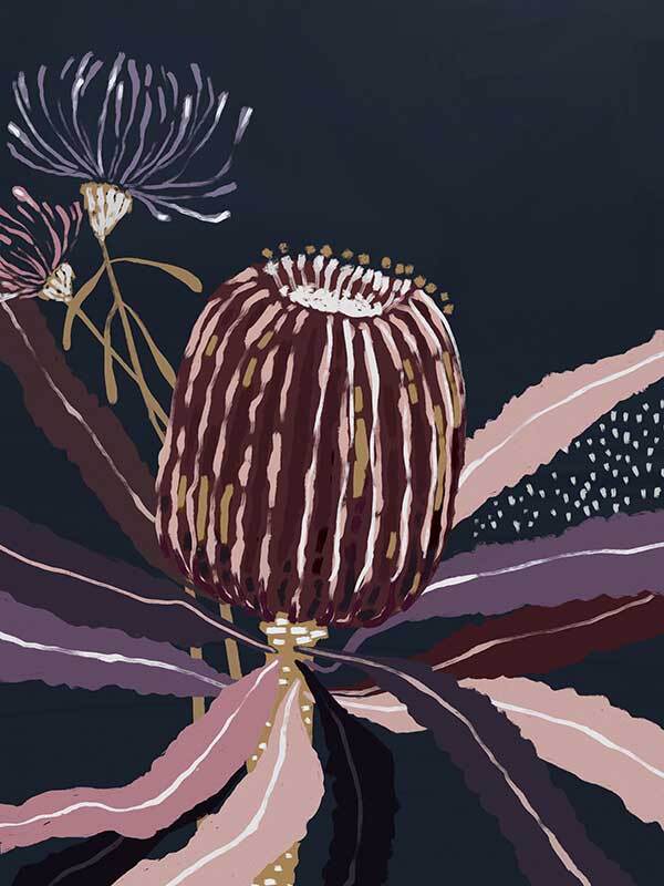 Blackberry Banksia Canvas Art Print