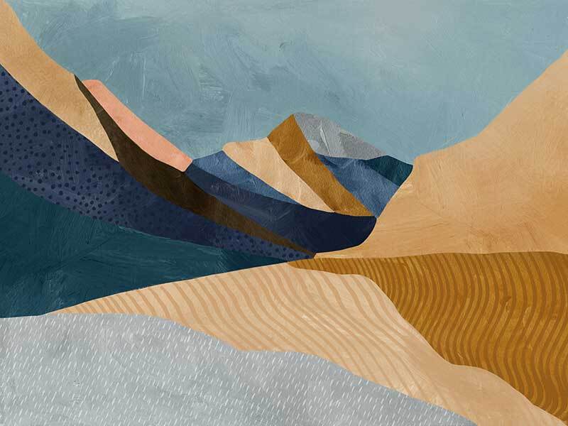 Blue Mountains Canvas Art Print