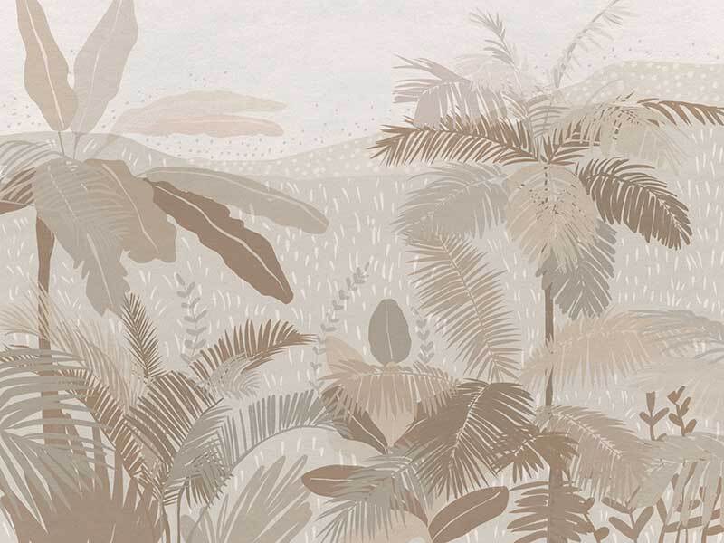 Neutral Tropics Canvas Art Print