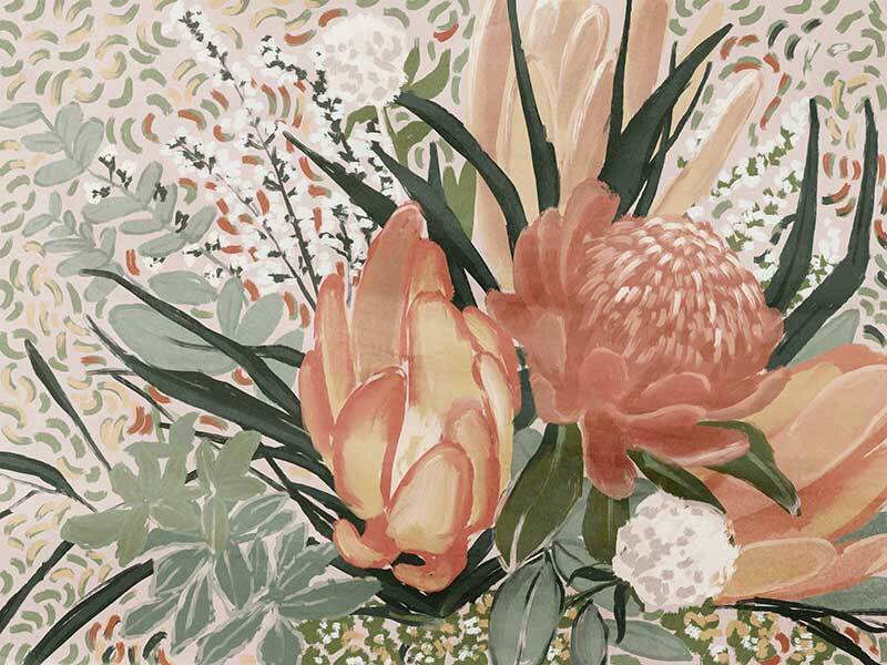 Floral Blush II - Canvas - 60x90 - Landscape