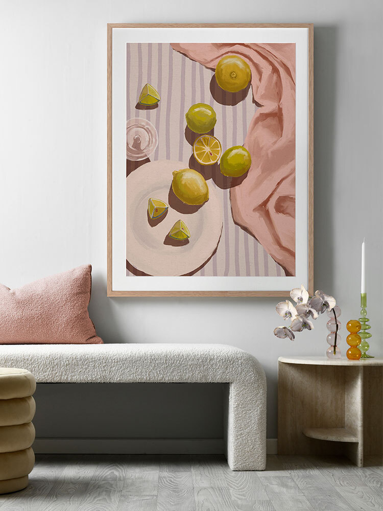 Sour Pink Framed Art Print
