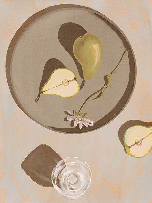 Pear Flowers Canvas Art Print