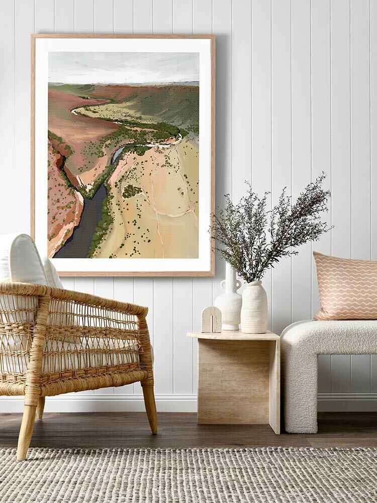 Where The River Runs Framed Art Print