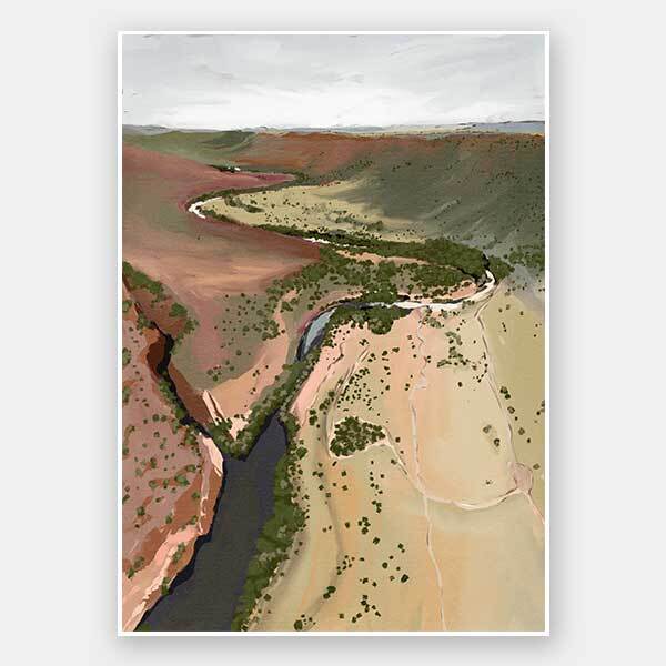 Where The River Runs Unframed Art Print