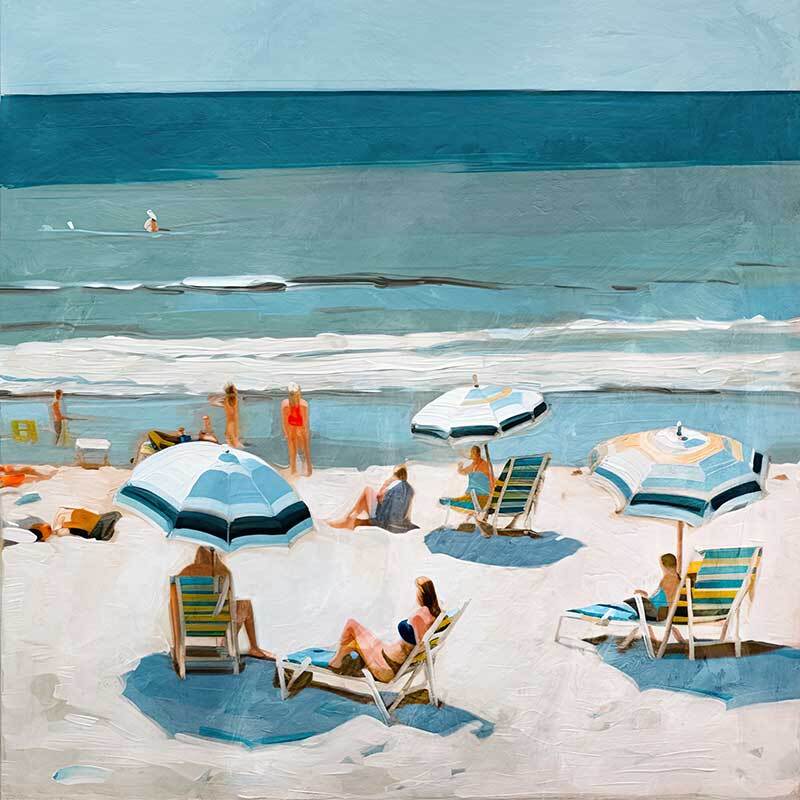 Burleigh Beach I Canvas Art Print