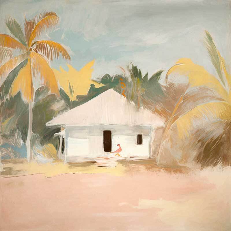 The Beach Hut II Canvas Art Print