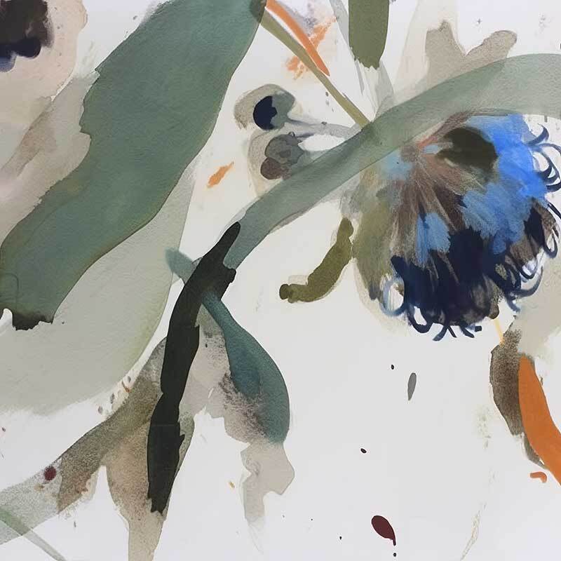 Blue Nectar I Canvas Art Print