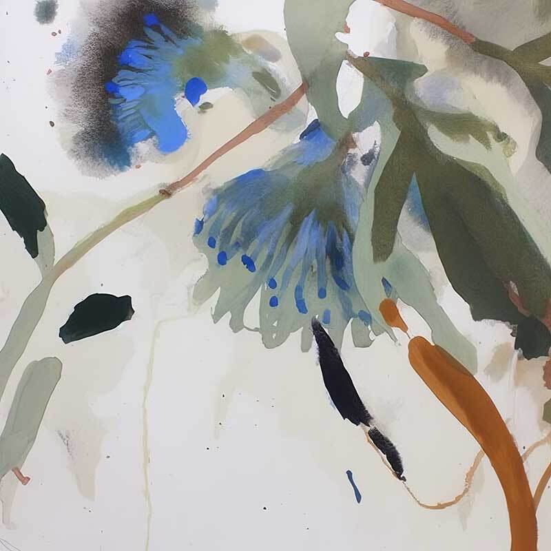 Blue Nectar III Canvas Art Print