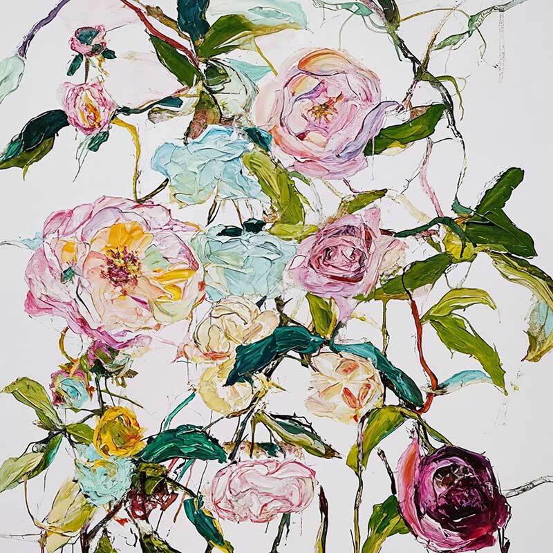 A Rosy Affair II Canvas Art Print