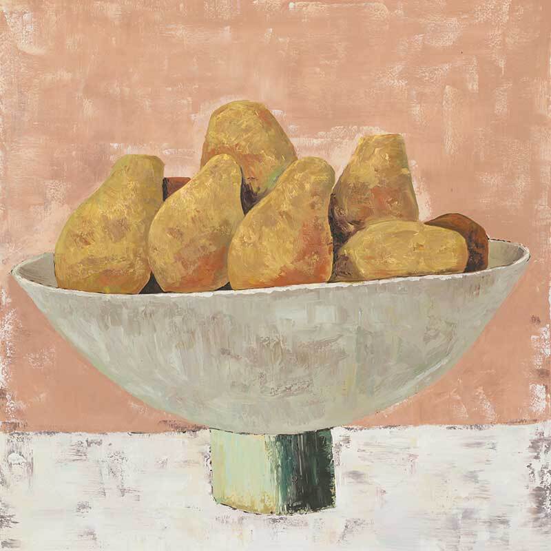 Bowl of Pears Canvas Art Print