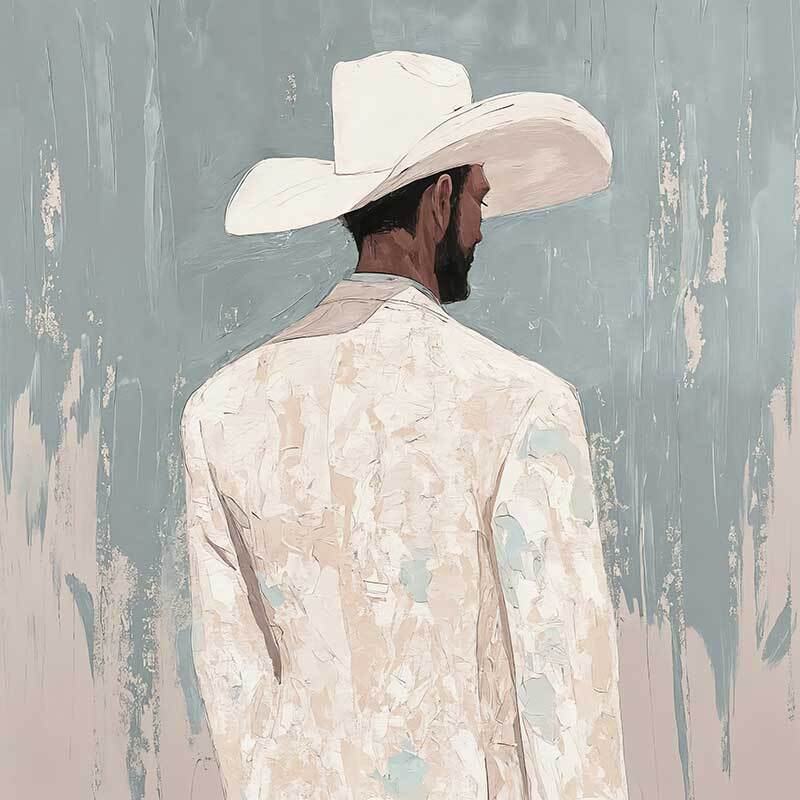 Lone Cowboy II Canvas Art Print