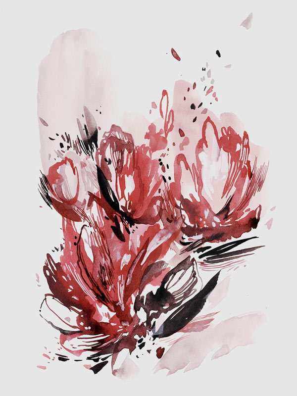 Scarlet Blossom Poster