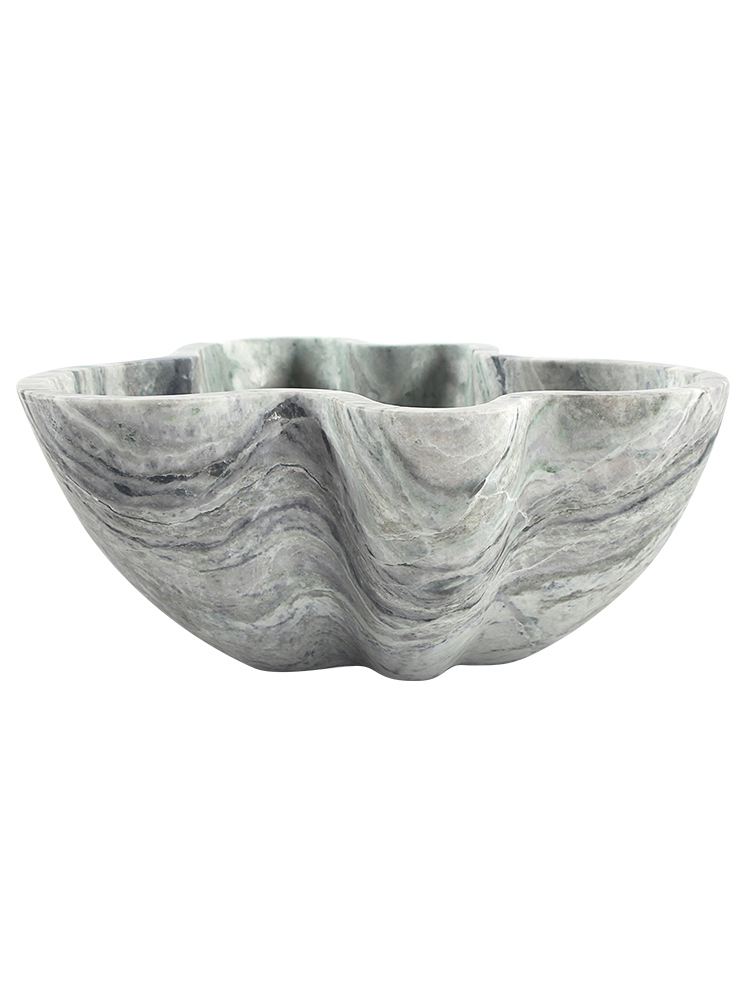 Verve Decorative Bowl in Marble - Jade Green