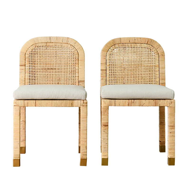 Kyle Rattan Dining Chair Duo