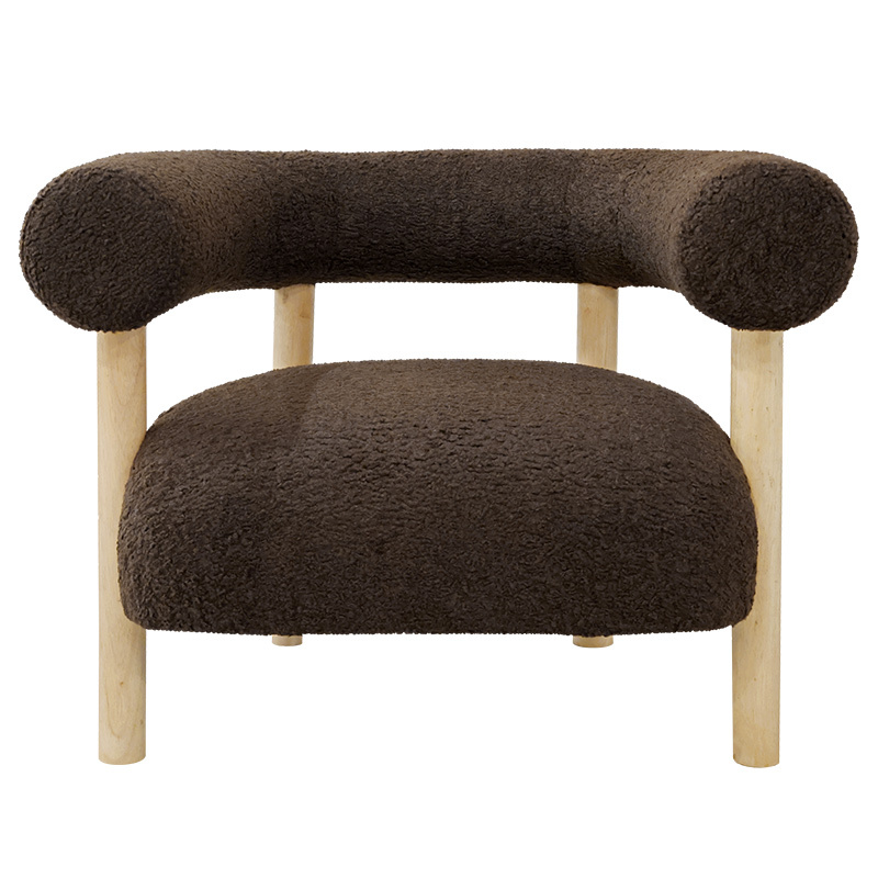 Rocco Sheepskin Chair - Chocolate