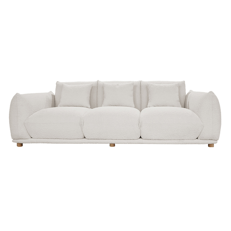 Alden Boucle Sofa - Acadia White