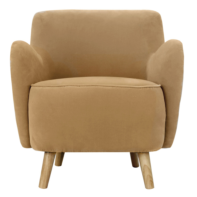 Orson Velvet Chair - Oat