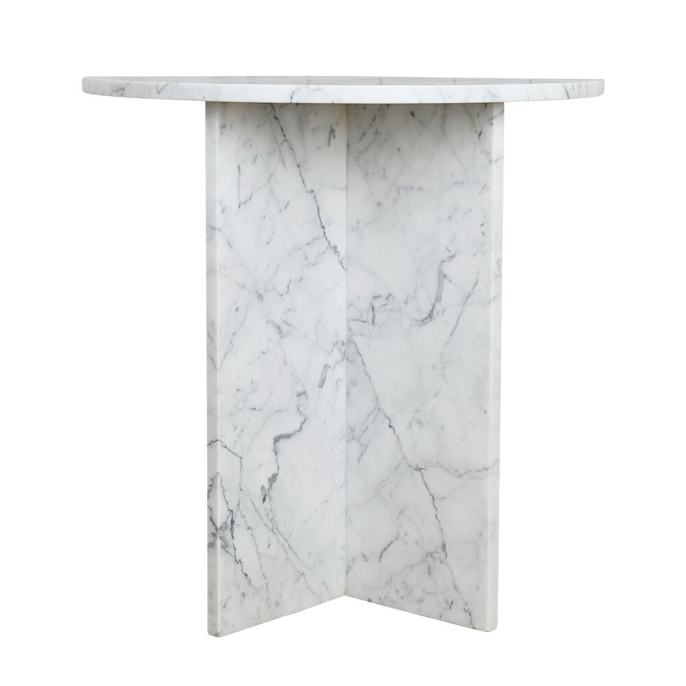 Atticus Side Table - Carrara Marble