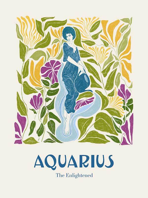 Aquarius Rectangle Poster