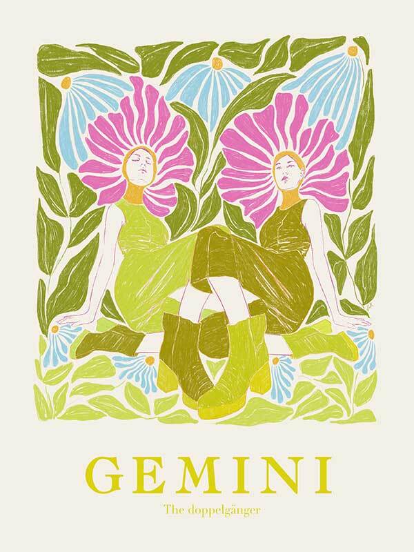 Gemini Rectangle Poster
