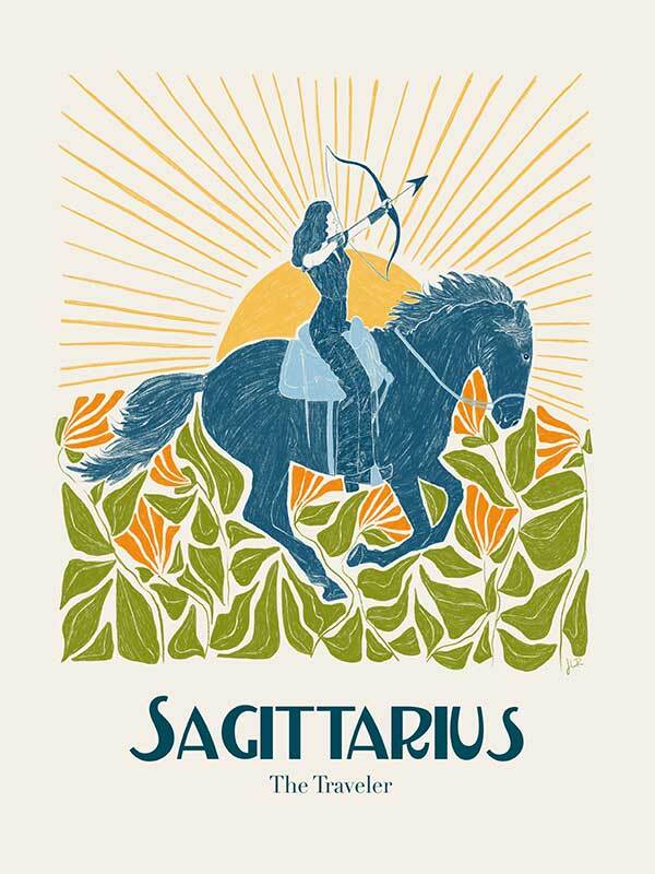 Sagittarius Rectangle Poster