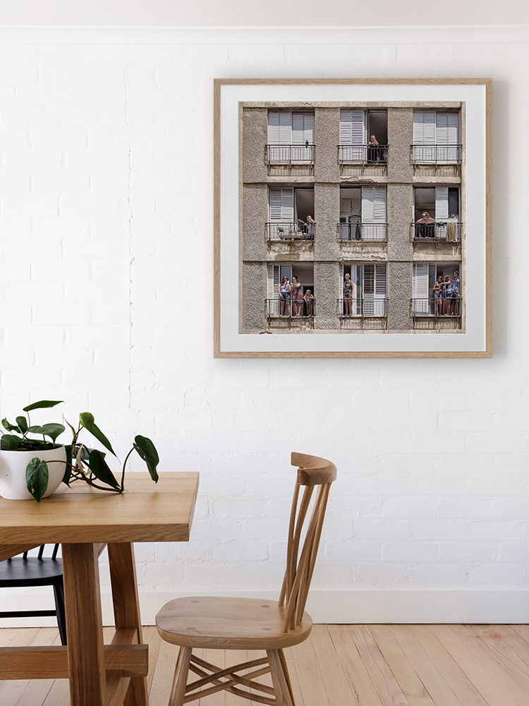 The Apartment Block Framed Art Print