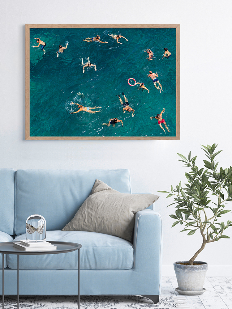 Summertime Floating Framed Art Print