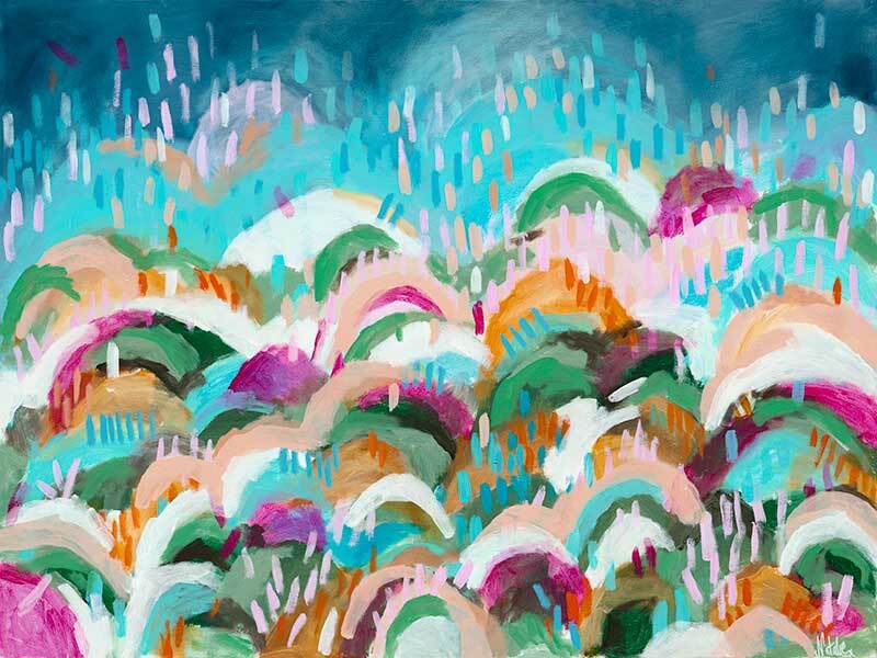 Rainbow Hills Canvas Art Print