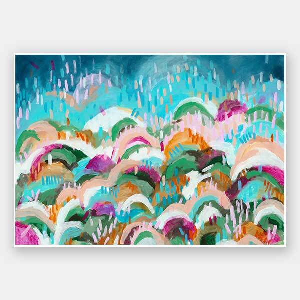 Rainbow Hills Unframed Art Print