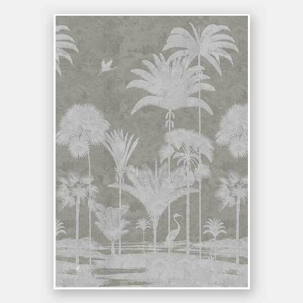 Shadow Palms Beige I Unframed Art Print