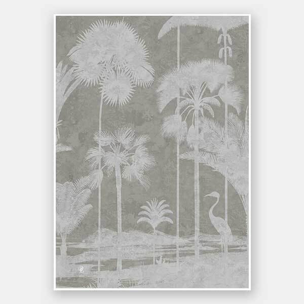 Shadow Palms Beige II Unframed Art Print