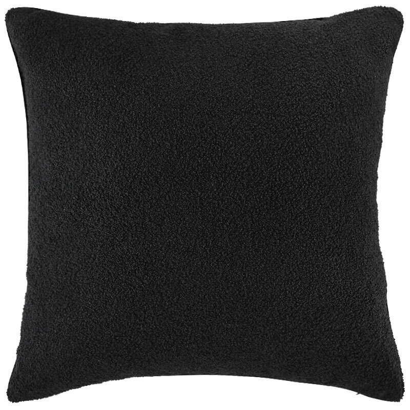 Onyx Black Boucle Cushion 60x60cm