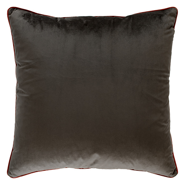 Cedarwood Brown Oversize Velvet Cushion