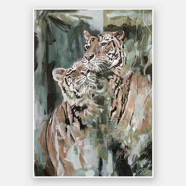 So This Is Love Muted Green Unframed Art Print